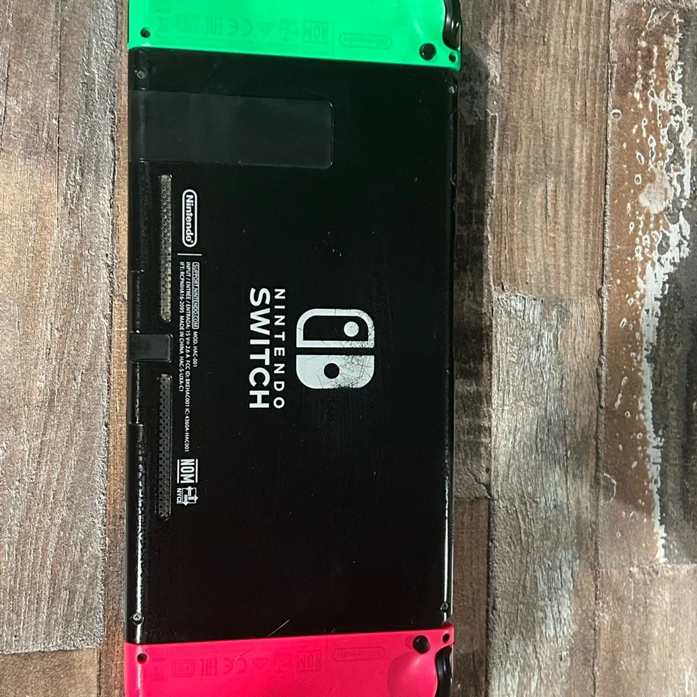 Nintendo Switch Console - Black with Red and Green Joy-Con